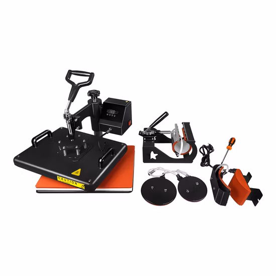 Pressa di calore combinata 5 in 1 per magliette, tazze, piatti, cappelli, macchina per il trasferimento di calore